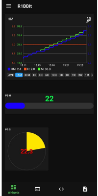 R1BBIT app dashboard